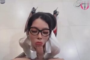 Em thư ký nhầy nhụa với đống tinh trùng của xếp