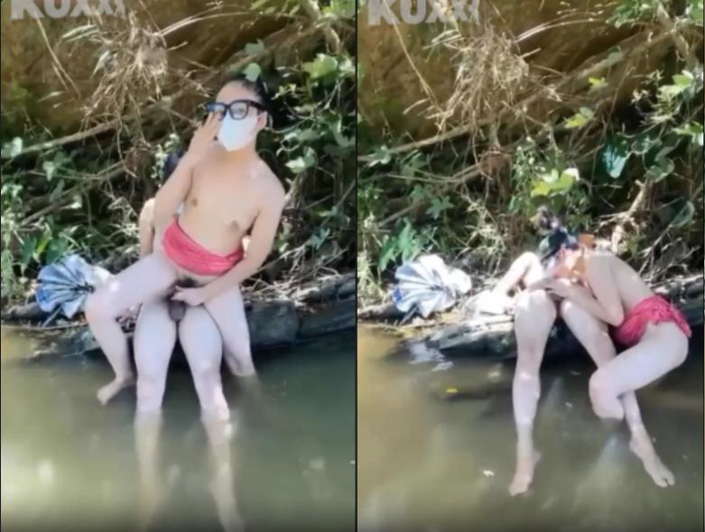 Cặp đôi live chịch public ngoài suối cực dâm dục 1 Cap doi live chich public ngoai suoi cuc dam duc